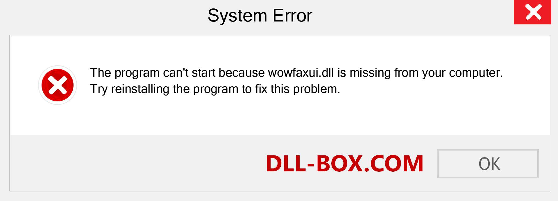  wowfaxui.dll file is missing?. Download for Windows 7, 8, 10 - Fix  wowfaxui dll Missing Error on Windows, photos, images