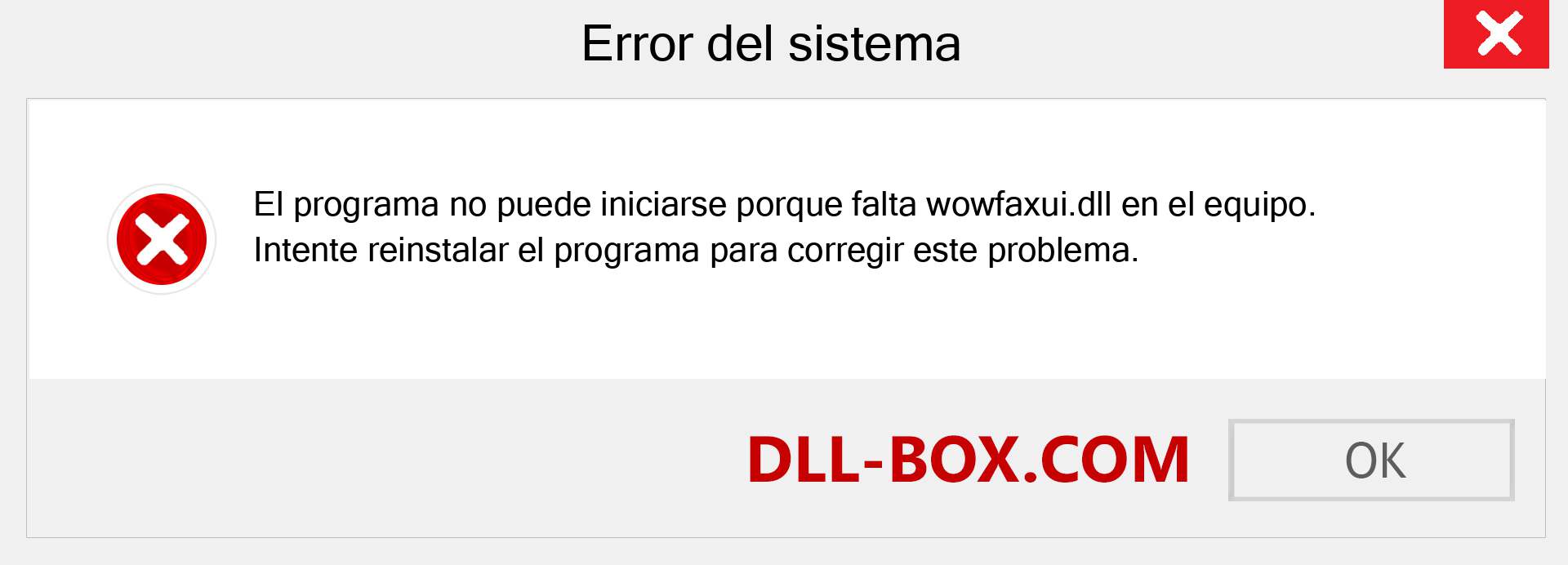 ¿Falta el archivo wowfaxui.dll ?. Descargar para Windows 7, 8, 10 - Corregir wowfaxui dll Missing Error en Windows, fotos, imágenes