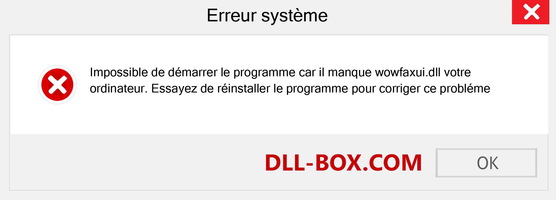 Le fichier wowfaxui.dll est manquant ?. Télécharger pour Windows 7, 8, 10 - Correction de l'erreur manquante wowfaxui dll sur Windows, photos, images